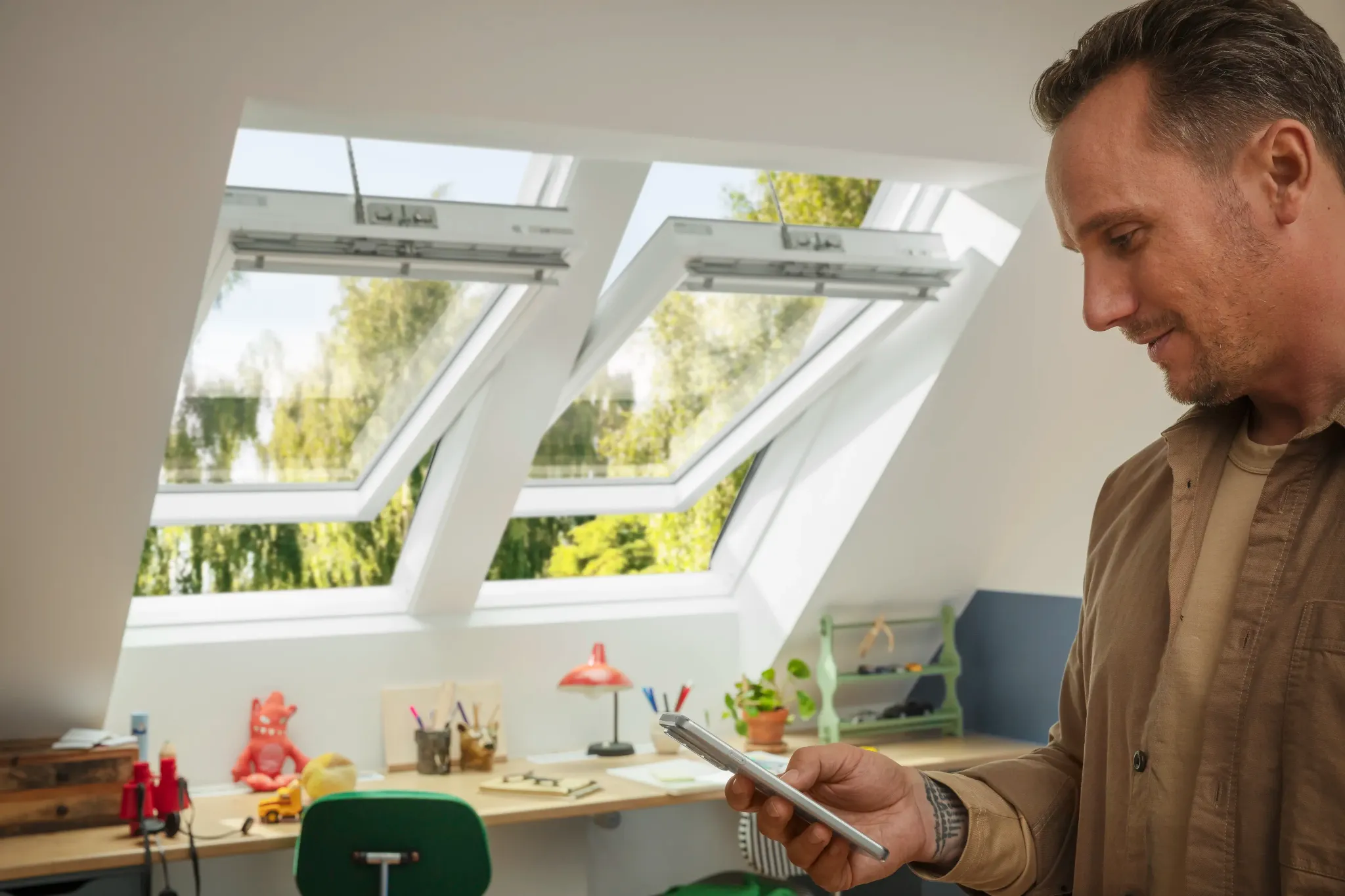 Commande d’une solution VELUX® motorisée